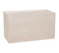 EDA - Muret Volcania 116 L - Décor Imitation Pierre - Double Paroi - Zone de Rétention d'eau - 99,5 x 39,5 x 60 cm - Beige Calcaire