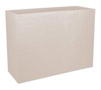 Jardinière Rectangulaire Volcania Effet Pierre - 78,5 X 29,5 X 60 Cm - 46 L - Beige Calcaire - Eda