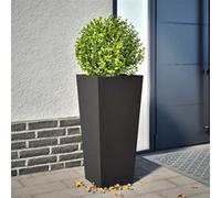 Vidaxl Jardinière Noir 35x35x75 Cm Acier