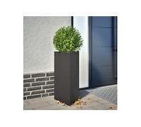 Jardinière noir triangulaire 40x34,5x70 cm acier