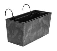 Jardinière - Noname - 12 L - Plastique - Aspect Béton - H 19,5 Cm Multicolore