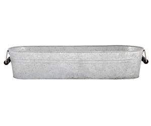 Jardinière Ovale Fallen Fruits en Zinc Vieilli