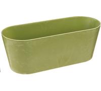 Jardinière ovale Vert Plastique Décoration de balcon 27x11x10cm Lot de 3