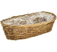 Jardinière Ovale Vigne Naturelle Jardinière 40x19x11,5cm