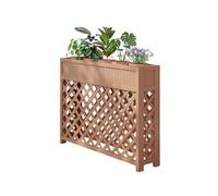 Jardinière-paravent Extérieure Autoportante, Cloison Décorative À Treillage, Support Pour Pots De Fleurs - Idéal Pour Jardin, Balcon, Restaurant Ou Terrasse.(brun,100x25x90 cm)