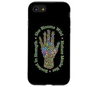 Jardinière passionnée par Les Plantes, Elle fleurit des Plantes Sauvages à la Main Coque pour iPhone SE (2020) / 7/8