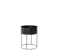 Jardinière Plant Box Round noir 50 cm