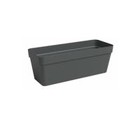 Artevasi Jardinière Capri - Plastique, Anthracite, Rectangulaire, L49,9 x P20 x H18,1 cm