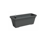 Artevasi Jardinière Venezia Plastique rectangulaire auto-arrosage Anthracite L77,9 x P24 x H22 cm