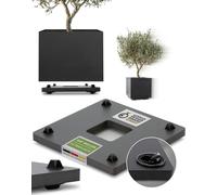 Jardinière Porte Plantes*Ultraplat Designer Sous-Vases À Roulettes* 38x38cm Pour Tous Les Pots Et Bacs À Fleurs *Design Breveté* *Capacité De Charge 120kg* *Made In Germany*