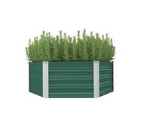 Jardinière Pot à Fleurs Bac à Plante Bac de Légumes Pot de Plantes Herbes Jardin Cour Arrière Extérieur 129x129x46 cm 47015