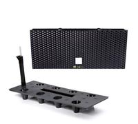 Jardinière pot de fleurs 60 cm 30 L anthrazite gris foncé caisse de fleurs en aspect rotin série Rato avec système d'irrigation