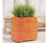 Jardinière cire marron 50x50x72 cm bois de pin massif3282611