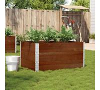 Jardinière gris 120x80 cm bois massif de pin jardinière d'extérieur vidaXL
