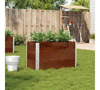 Vidaxl Jardinière Marron 150x100 Cm Bois Massif De Pin