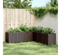 Jardinière Pot de Fleurs Bac à Plantes Jardin Terrasse Polypropylène vidaXL