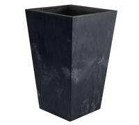 Prosperplast Pot haut Urbi Square Effect 35 L plastique avec réservoir Anthracite 55x29,5x29,5 cms