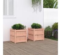 Vidaxl Jardinières 2 Pcs Bois Massif Douglas