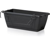Jardinière pour balcon Garde-corps avec support - 1 pièce / env. 40 cm - Couleur : anthracite