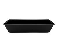 Jardinière pour euro-palettes galvanisée ou plastique noir Balcon Jardinière, Variante:plastique noir