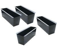 Jardinière pour europalettes - 4 pièces - couleur : anthracite