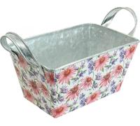 Jardinière Printemps Jardinière en métal Déco Rebord de fenêtre 20cm