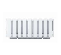 Prosperplast Jardinière de balcon Boardee 38 x 18 x 16 cm – Blanc