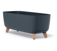 Prosperplast Gracia Case Pot de Fleurs rectangulaire - 24 x 58 x 23,5 cm - pour l'intérieur et l'extérieur - Pot de Fleurs de Jardin résistant aux intempéries avec Amovible