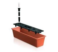 Jardinière - Prosperplast - TERRA - 11 L - Irrigation - Terracotta - 60 x 18 x 14 cm