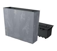 Jardiniere Prosperplast Urbi Case Beton Effect T DUC600TE-425U Bac a fleurs - couleur marengo