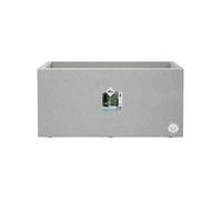 Jardinière Rectangle En Plastique 80 X 40 Cm Elho Vivo Gris Ciment Gris