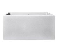 Jardinière rectangle en plastique 80 x 40 cm Elho Vivo gris ciment Gris G