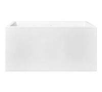 Jardinière rectangle en plastique 80 x 40 cm Elho Vivo Long blanc Blanc G