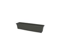 Plastiken Jardinière rectangulaire 80 x 20 cm avec plateau - Anthracite