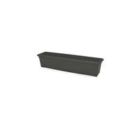 Jardiniere rectangulaire - 80 X 20 cm avec plateau - Anthracite
