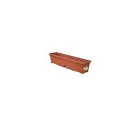 Jardiniere rectangulaire Ø 80 X 20 cm avec plateau - Terracotta