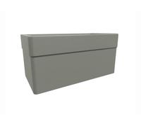 Jardinière Rectangulaire Carel Taupe 78 X 39 X 39 Cm - 63 L - Eda