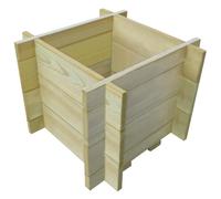 Jardinière rectangulaire en bois de pin imprégné - VIDAXL - 40 cm de hauteur - pour légumes et fleurs