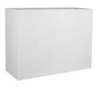 EDA - Jardinière rectangulaire Graphit - 78,5 x 29,5 x 60 cm - 46 L - Blanc cérusé