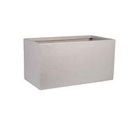 Pot de fleur - STRATA - Riven trough - Ø 38.5cm x 17.5cm H x 46.5cm L - Couleur pierre