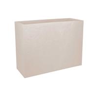 Jardinière Rectangulaire Volcania Effet Pierre - 78,5 X 29,5 X 60 Cm - 46 L - Beige Calcaire - Eda