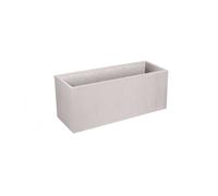 Jardinière Rectangulaire Volcania Effet Pierre 99,5 X 39,5 X 43,5 Cm - Beige Calcaire - Eda