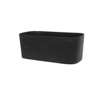 Garden ID Jardinière Respect – réserve d'eau – Noir-Anth 50×17cm – 100% déchets ménagers, recyclable