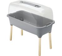 Jardinière RESPANA PLANTER WOOD HIGH SET, 78 cm, pierre grise