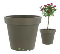 Jardinière Ronde - Botle - Ø 58 Cm - 54,7 L - Mobile À Roulettes - Gris Pierre Multicolore