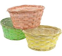 Jardinière ronde colorée Ø20cm - Corbeilles à fleurs décoratives jaunes, vertes, orange - Set de 8