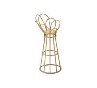 Jardinière ronde en métal marron Ø cm 28x62