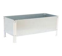 Jardinière SIMONGARDEN URBAN 410x1200x400mm 150l blanc galva avec vis de montag