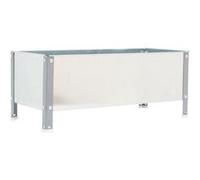 Jardinière SIMONGARDEN URBAN 410x1200x400mm 150l gris galva avec vis de montage