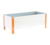 Jardinière SIMONGARDEN URBAN 410x1200x400mm 150l orange galva avec vis de monta